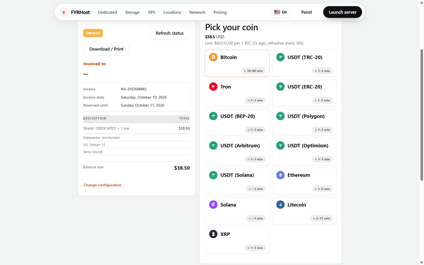 Pick your coin